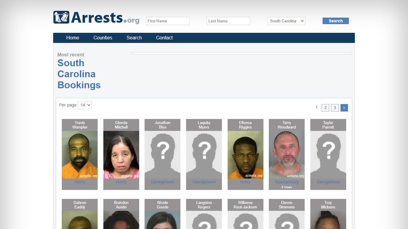 South Carolina Arrests and Inmate Search